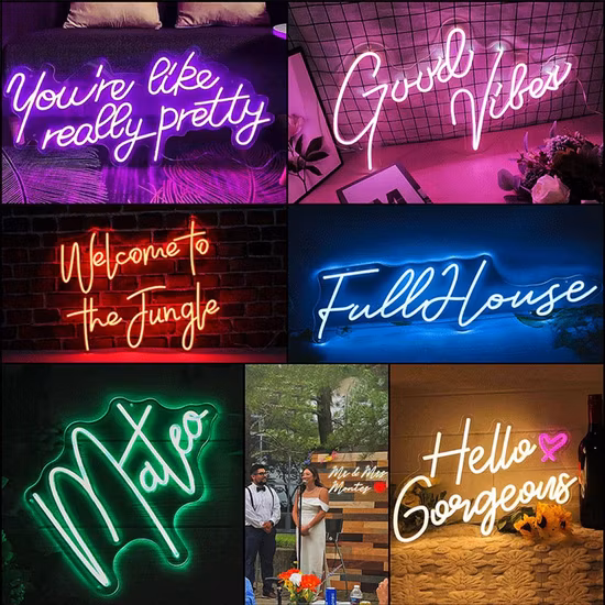 Drop Shipping China Factory Geburtstagsparty-Dekor LED-Neonlicht